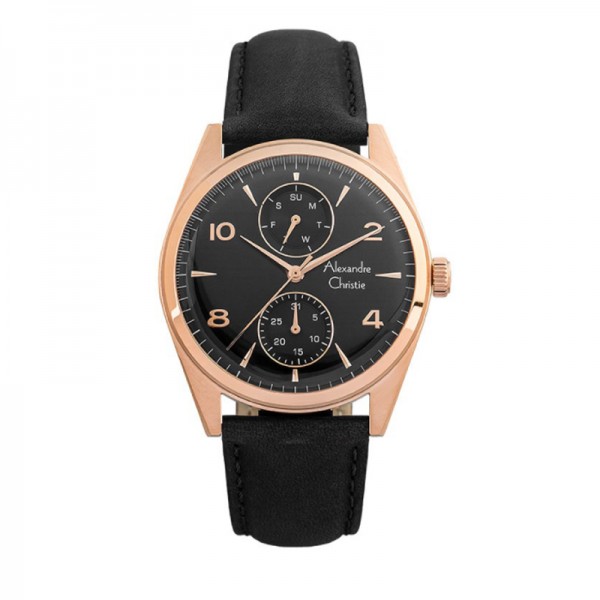 Alexandre Christie AC 6579 Rosegold Black MFLRGBA